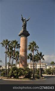 La Victoria or Victory statue in Puerto Banus, Spain