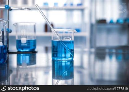 lab glassware science laboratory research and development concept