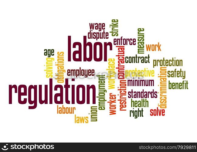 Labor regulation word cloud