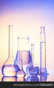 Laboratory glass for chemistry or medicine for research still life