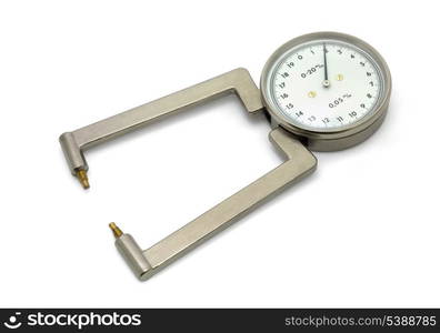 Laboratory micrometer isolated on white