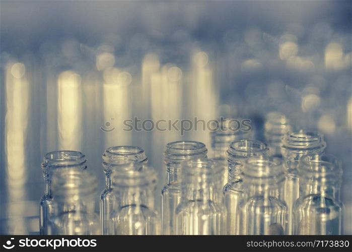 Laboratory science test tubes.
