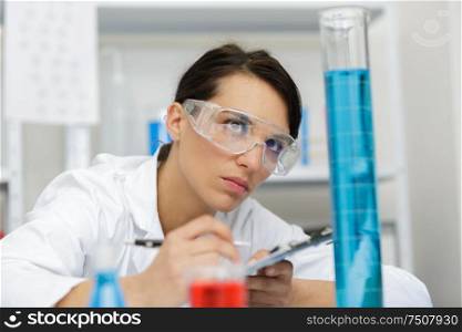 laboratory work woman working in the lab