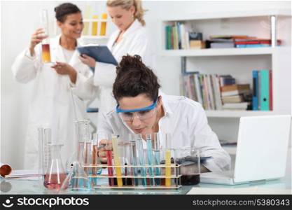 Laboratory workers