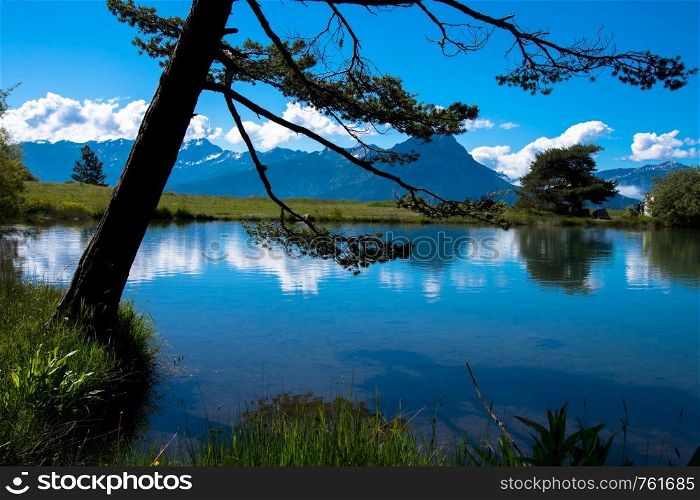 Lac de Saint Appolinaire in the Hautes Alpes in France