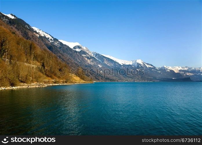 Lac Leman, Switzerland, on a fine winter&rsquo;s day