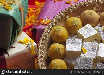 Laddus and barfi