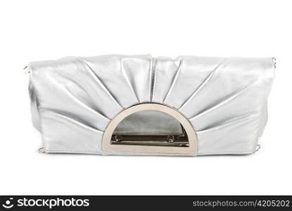 Lady handbag clutch isolated on a white
