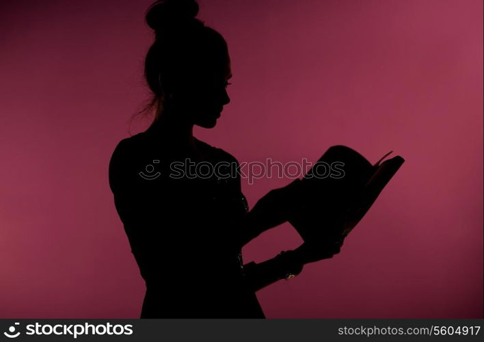 Lady reading an interesting book