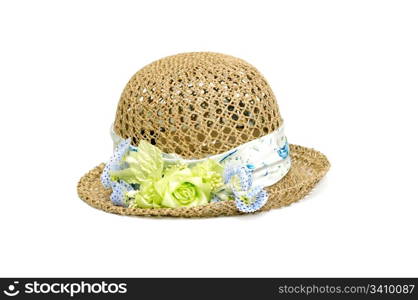 lady&rsquo;s hat isolated on a white background