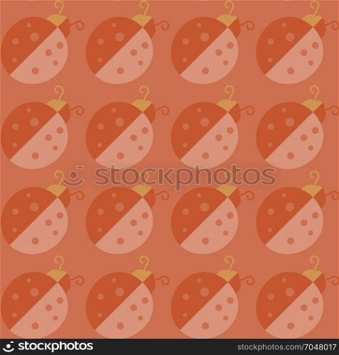Ladybird or lady-bird background . Vector illustration.. Lady-bird or ladybug pattern on light background. Cartoon illustration. Endless insect texture for textile