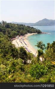 Laem Sing beach before sunbeds were banned and the landowner prevented access, Phuket, Thailand