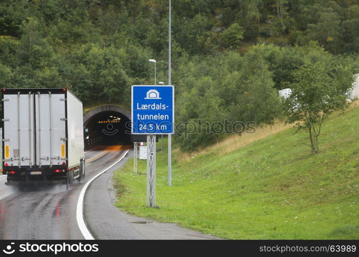Laerdal Tunnel in Norway, the longest road tunnel in the world