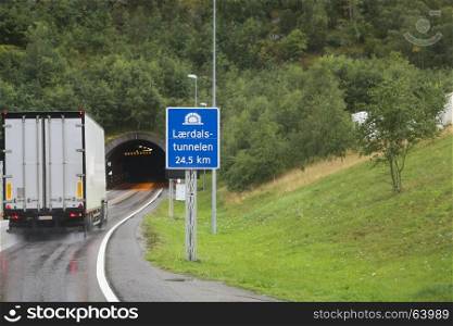 Laerdal Tunnel in Norway, the longest road tunnel in the world