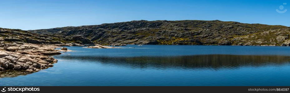 Lagoa Comprida is the largest lake of Serra da Estrela Natural park, Portugal.