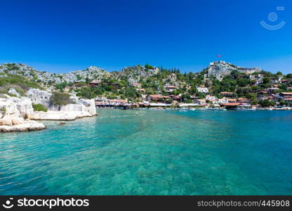 lagoon in sea landscape view of beach