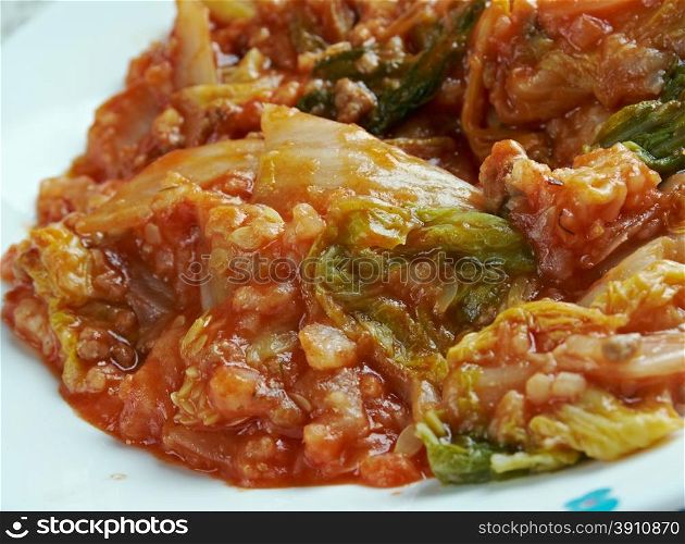 Lahana Kapamas? Tarifi - Turkish dish of cabbage and minced