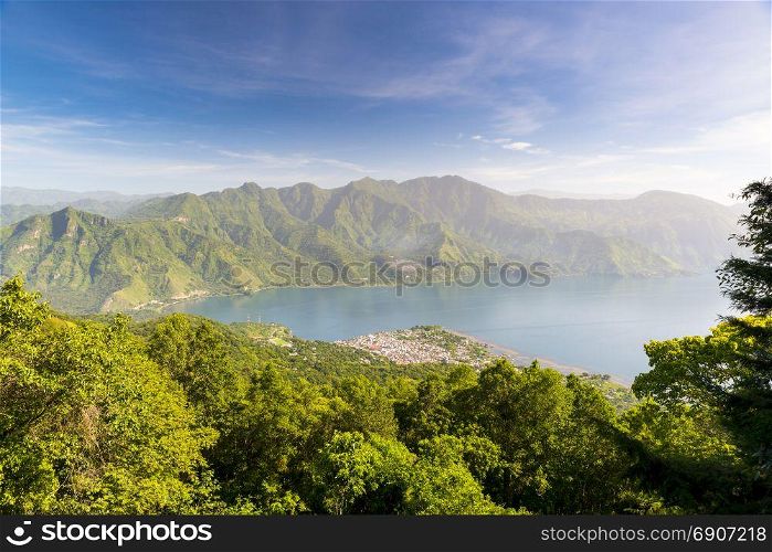 Lake Atitlan landscape in Guatemala, Central America