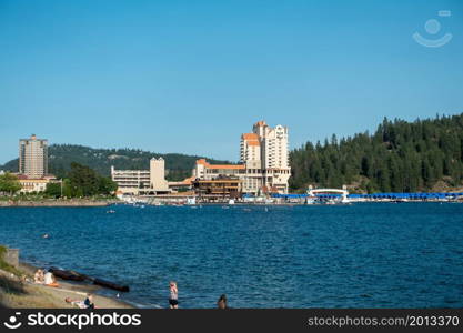 Lake Coeur d&rsquo;Alene scenes and resort in idaho