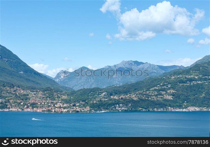 Lake Como (Italy) summer top view.