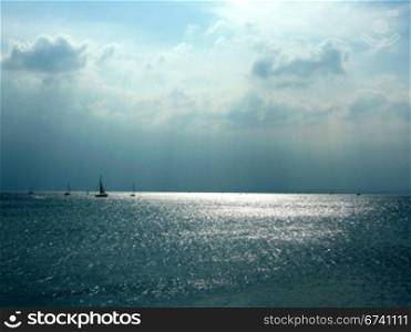 Lake Constance. Lake Constance in the sun, Germany