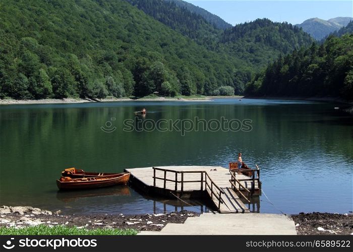Lake in Beogradsko ezero national park, Montenegro