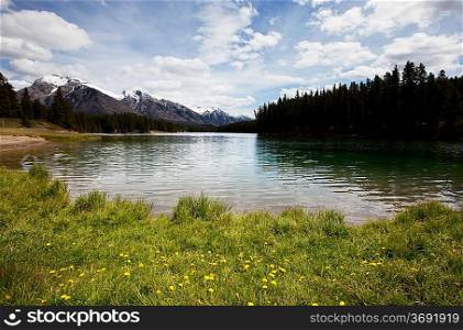 lake in Canadian mountains