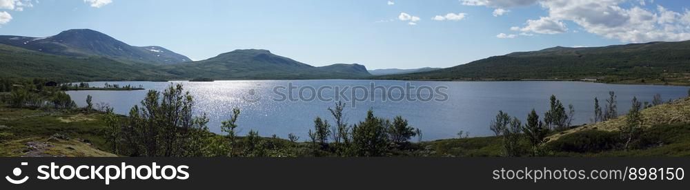 Lake in Dovre national park in Norway