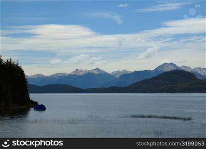 Lake in front of mountains, Lake Nahuel Huapi, San Carlos De Bariloche, Argentina