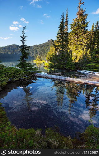 lake in mountains