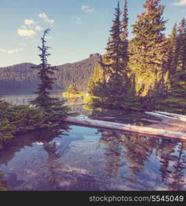 lake in mountains