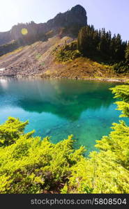 lake in mountains