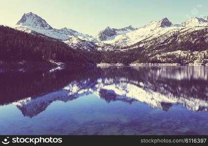 Lake in mountains