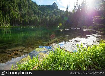 lake in mt. Baker Recreation Area,USA