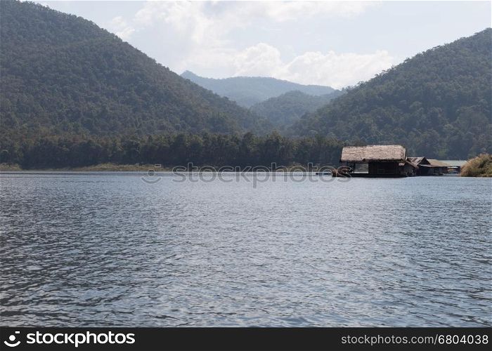 Lake in the mountains, Mae Ngad Dam and Reservoir in Thailand