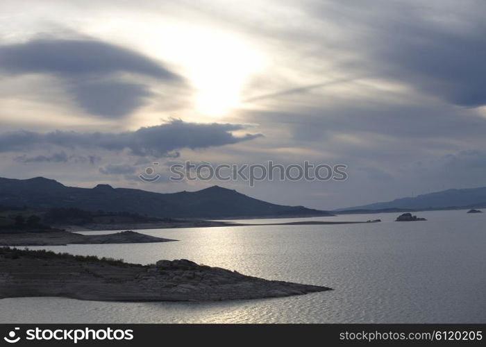 lake in the north of portugal at the portuguese national park