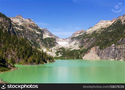 Lake in the Rocky mountains