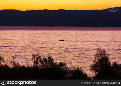 Lake in Turkey. Beautiful mountains landscapes.