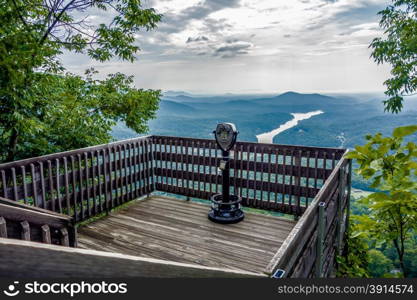 lake lure and chimney rock landscapes