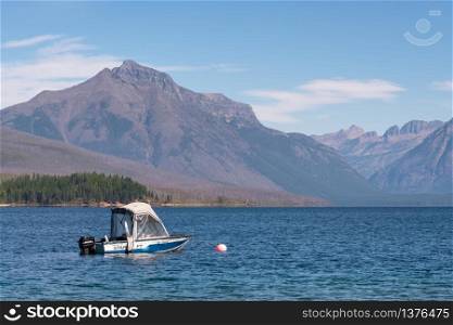 LAKE MCDONALD, MONTANA/USA - SEPTEMBER 20 : View of Lake McDonald in Montana on September 20, 2013