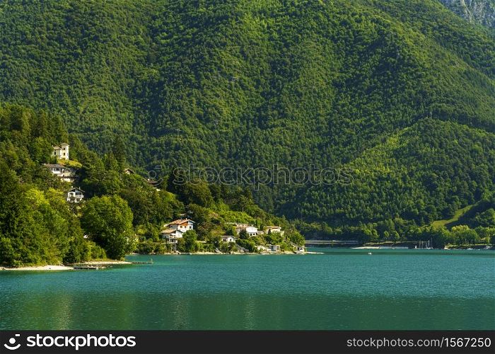 Lake of Ledro, Trento, Trentino Alto Adige, Italy, at summer
