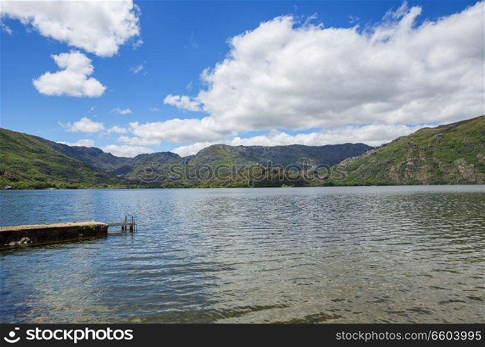 Lake of Sanabria, near Puebla de Sanabria, Castilla y Leon, Spain
