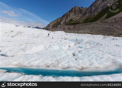 Lake on Kennicott glacier, Wrangell-St. Elias National Park, Alaska