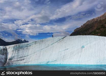 Lake on Kennicott glacier,Wrangell-St. Elias National Park, Alaska