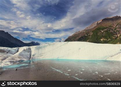 Lake on Kennicott glacier, Wrangell-St. Elias National Park, Alaska