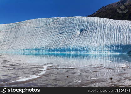 Lake on Kennicott glacier,Wrangell-St. Elias National Park, Alaska