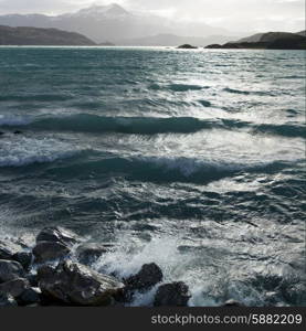 Lake Pehoe, Torres del Paine National Park, Patagonia, Chile