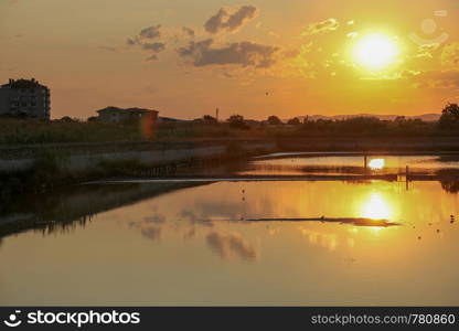 Lake Pomorie is the northernmost of the coastal Burgas Lakes, located in the immediate proximity of the Black Sea and the Bulgarian town of Pomorie.