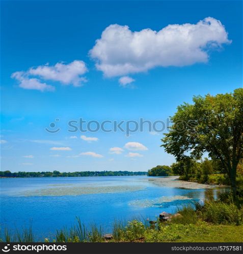 Lake Quannapowitt in Wakefield near Boston Massachusetts