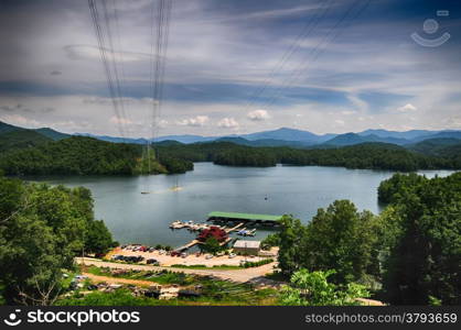 lake santeetlah in great smoky mountains